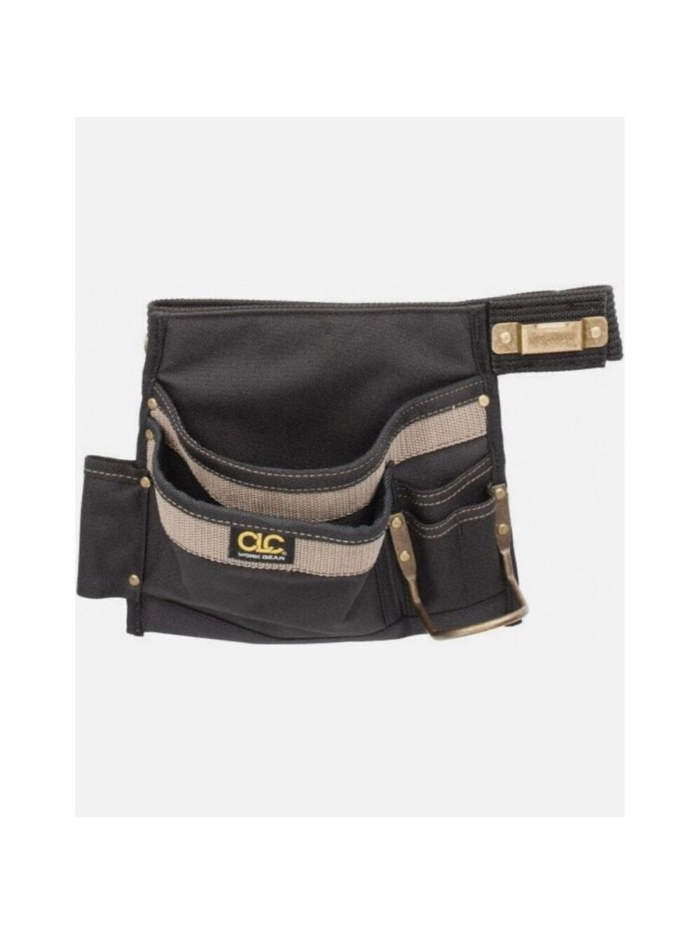 CLC 1245 46" Max Waste Tool Belt 6 Pocket, 2" Wide, Tan/Black, Polyester